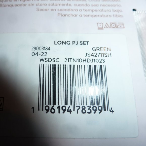 Women's Plush Long Sleeve Top & Pants Lounge Pajama 2-Piece Set Size 2XL - Picture 7 of 7